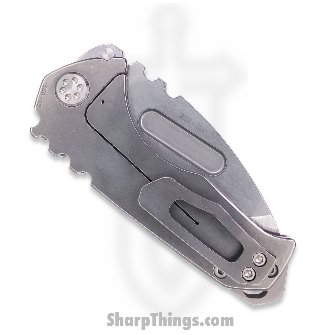 Medford Knife - MK029STT-01TM-TSCS-BN - Praetorian Genesis "T" Tanto Folder - Tumbled S35VN - Titanium - Image 4