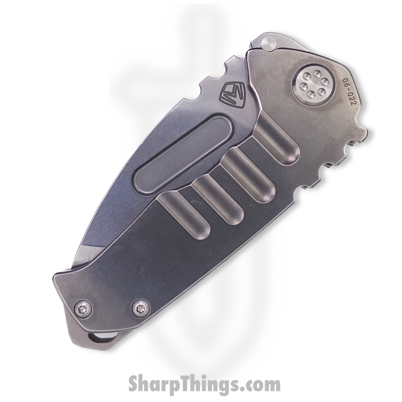 Medford Knife - MK029STT-01TM-TSCS-BN - Praetorian Genesis "T" Tanto Folder - Tumbled S35VN - Titanium - Image 3