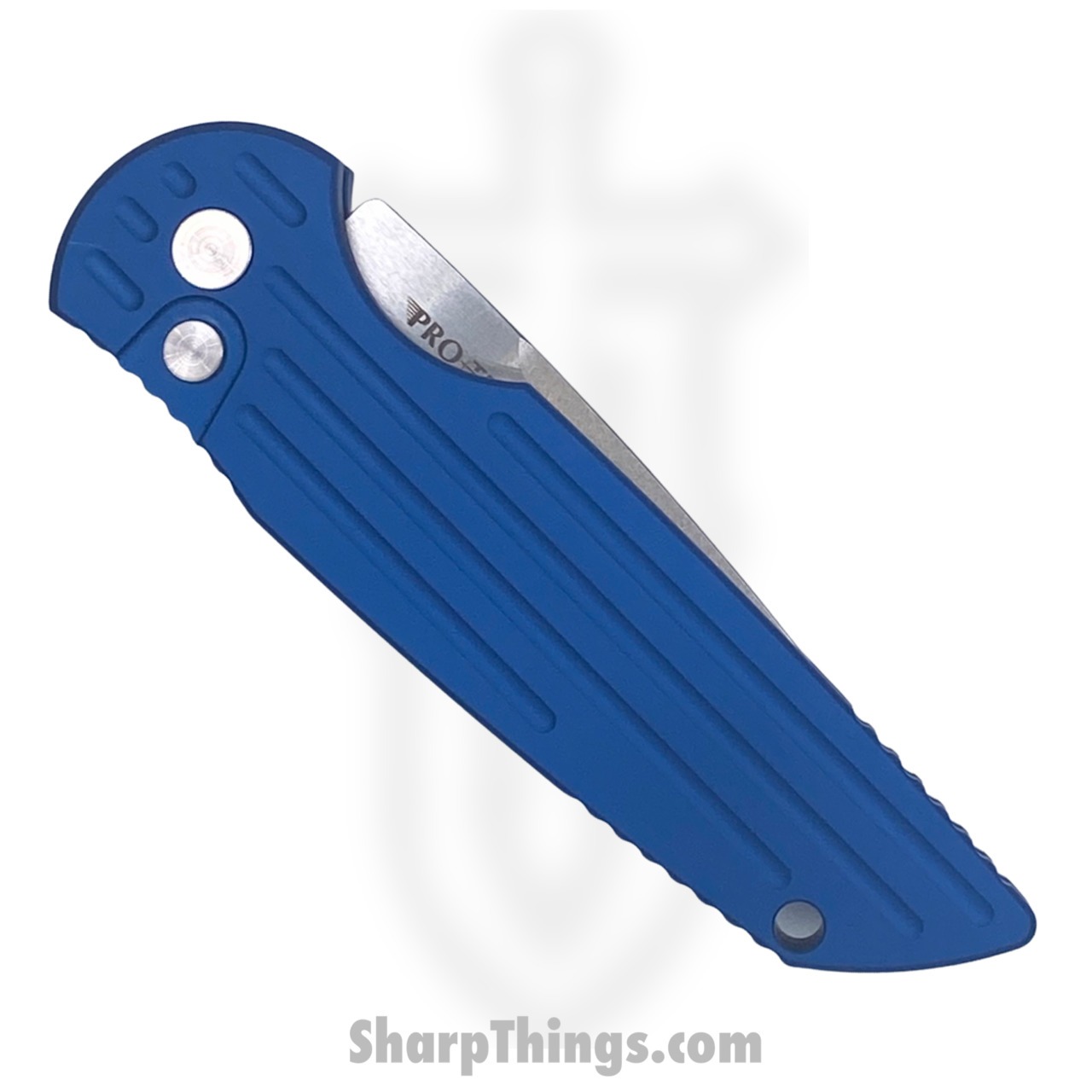 ProTech - TR-3 L-1 Blue - Tactical Response 3 Left Handed - Automatic Knife - 154CM Stonewash Drop Point - Aluminum - Blue - Image 2