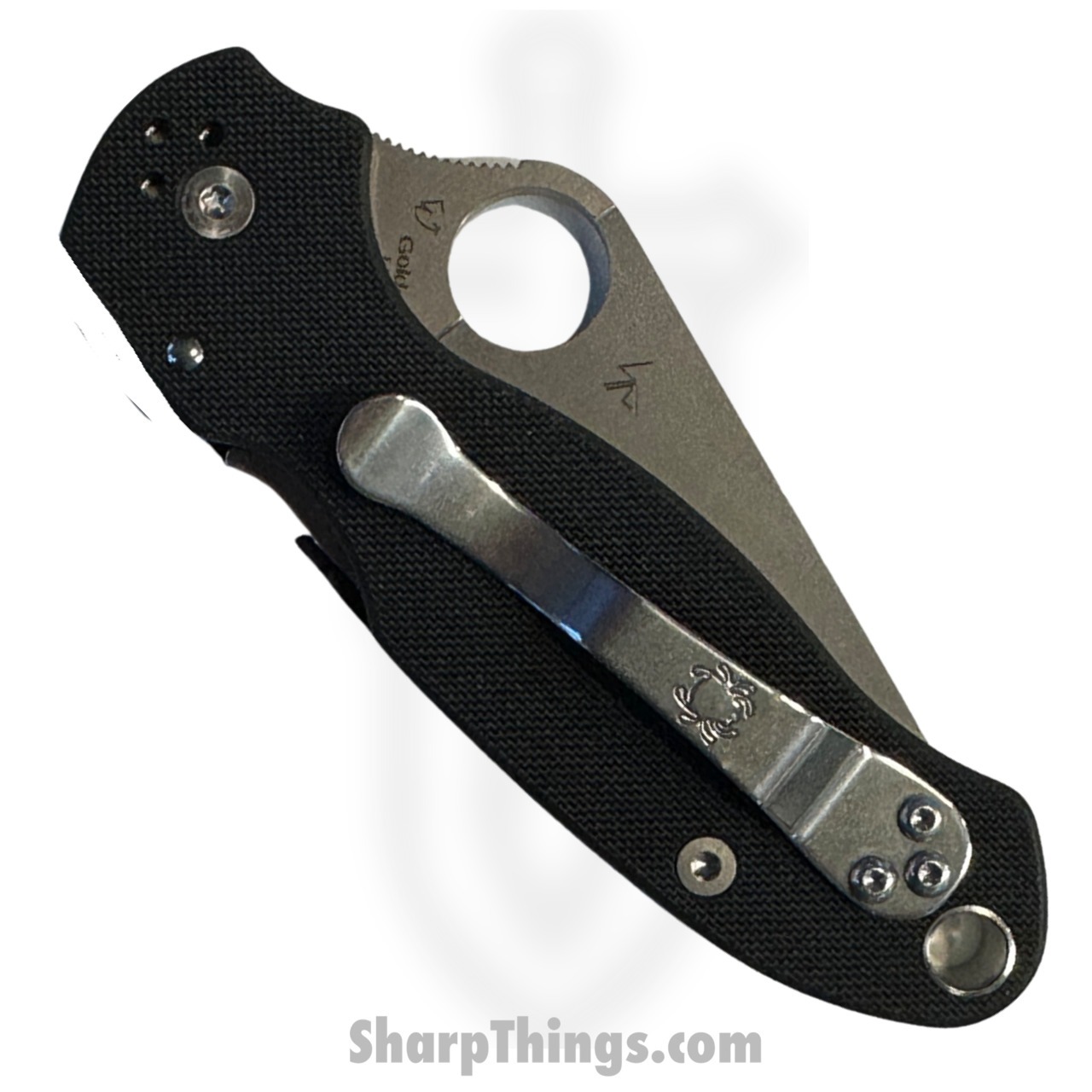 Spyderco - SC223GP - Para Military 3 - Folding Knife - S45VN Satin Clip Point - G10 - Black - Image 3