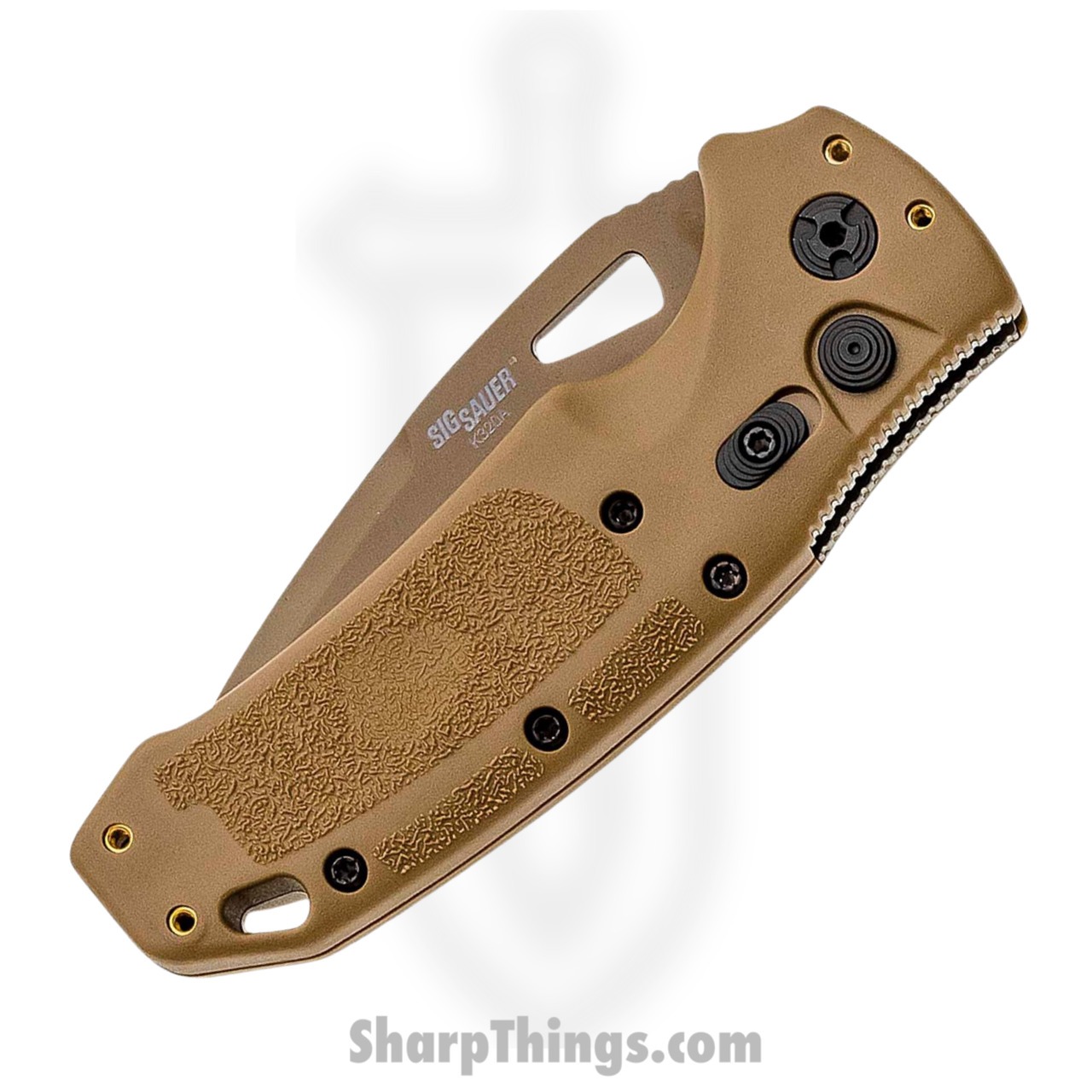 Hogue Knives - 36333 - SIG K320A M17 - Automatic Knife - CPM S30V Coated Drop Point - Polymer - Coyote Brown - Image 3