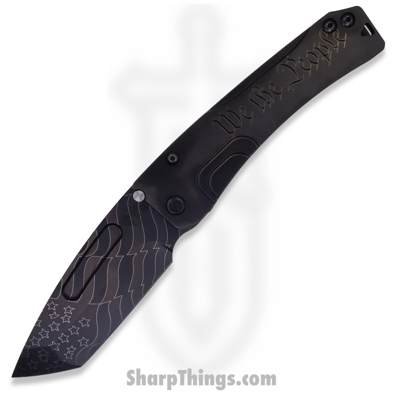 Medford Knife - MK2019PT-30TM-TPCP-Q4 - Slim Midi Tanto Folder - S90V PVD "American Flag" - "We The People"