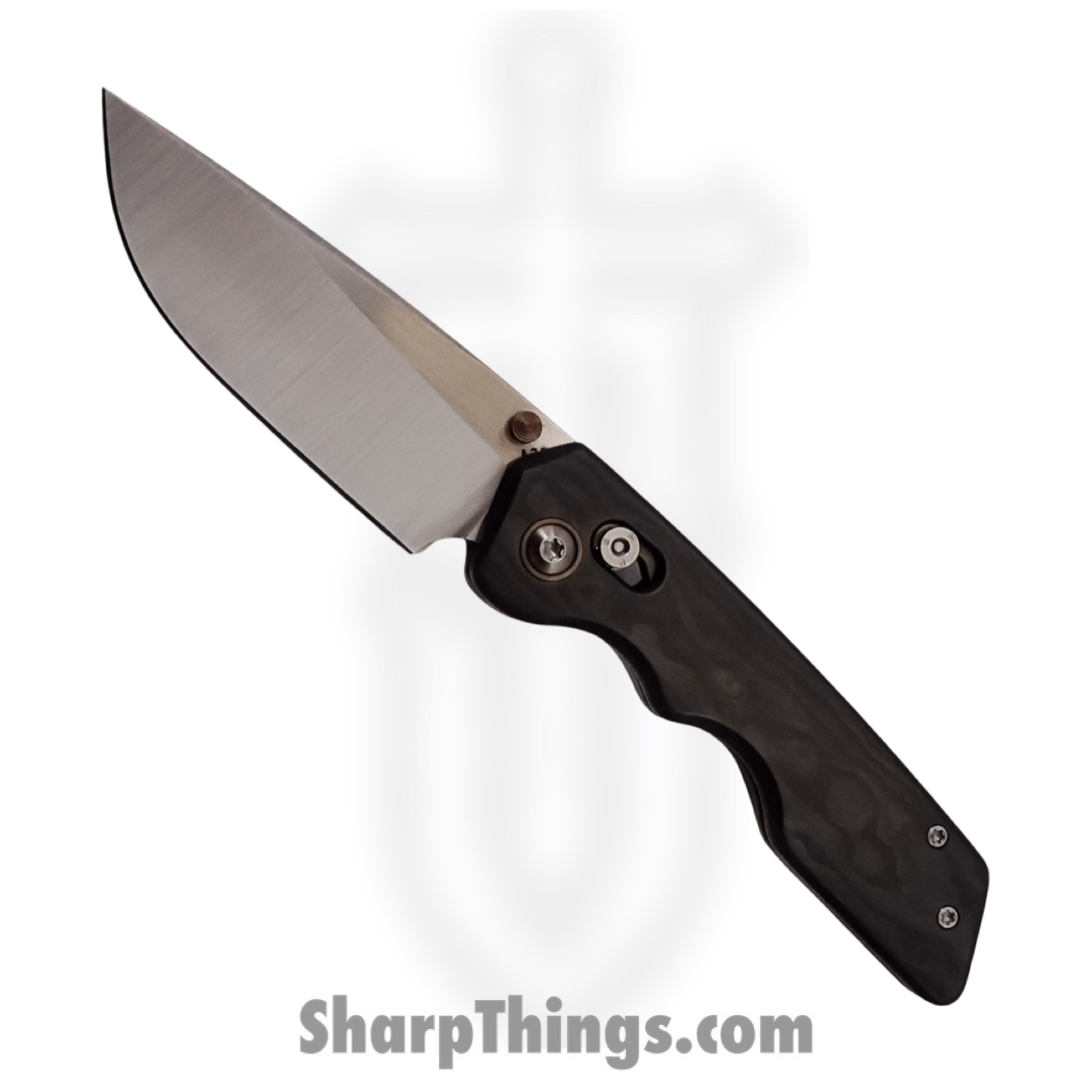 Attention 2 Detail Mercantile - A2DBLmBlkCmo - Bar Lock Medium - Folding Knife - S30V Two Tone Drop Point - Fat Carbon - Black