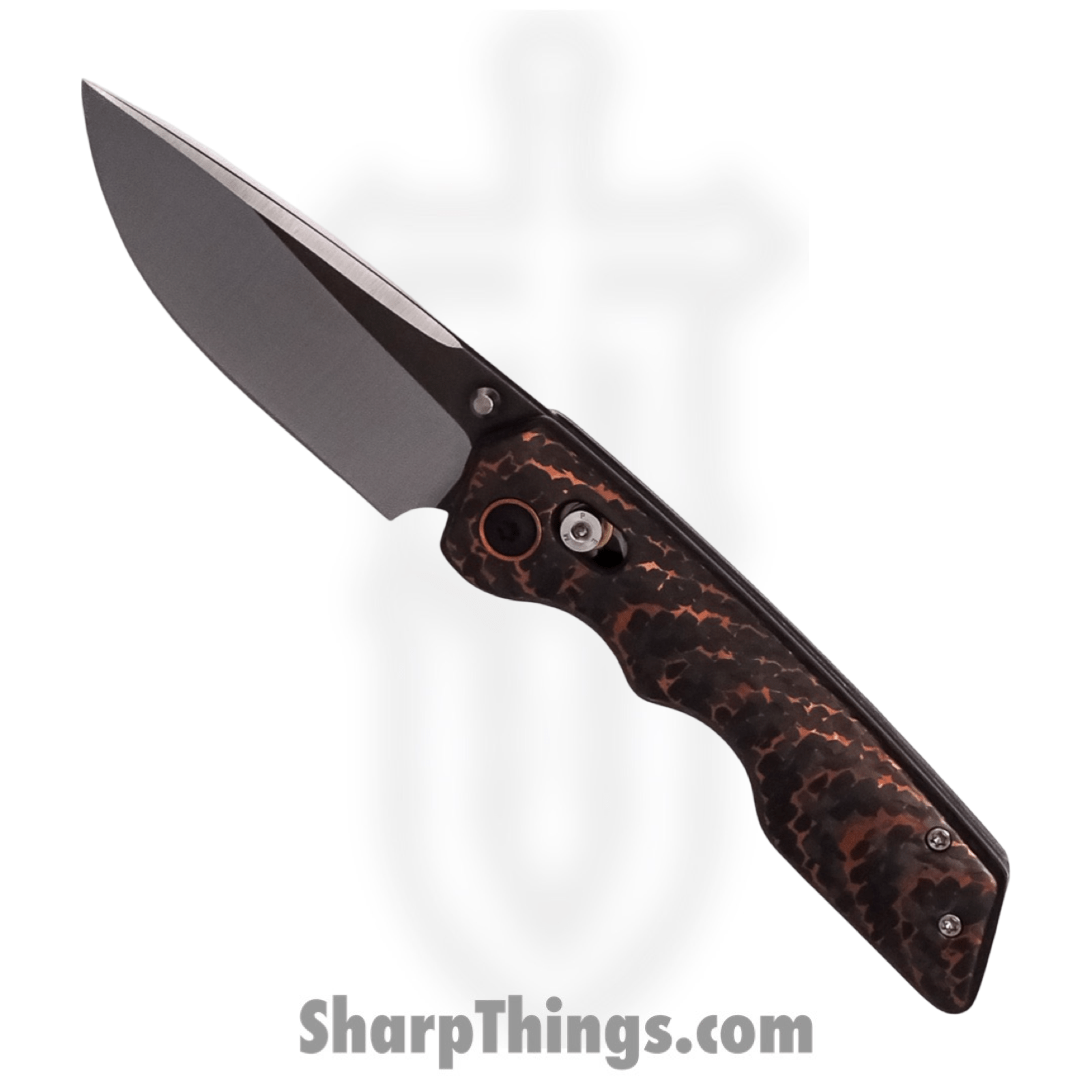 Attention 2 Detail Mercantile - A2DBLmCprSnk - Bar Lock Medium - Folding Knife - S30V Two Tone Drop Point - Snakeskin Fat Carbon - Black Copper