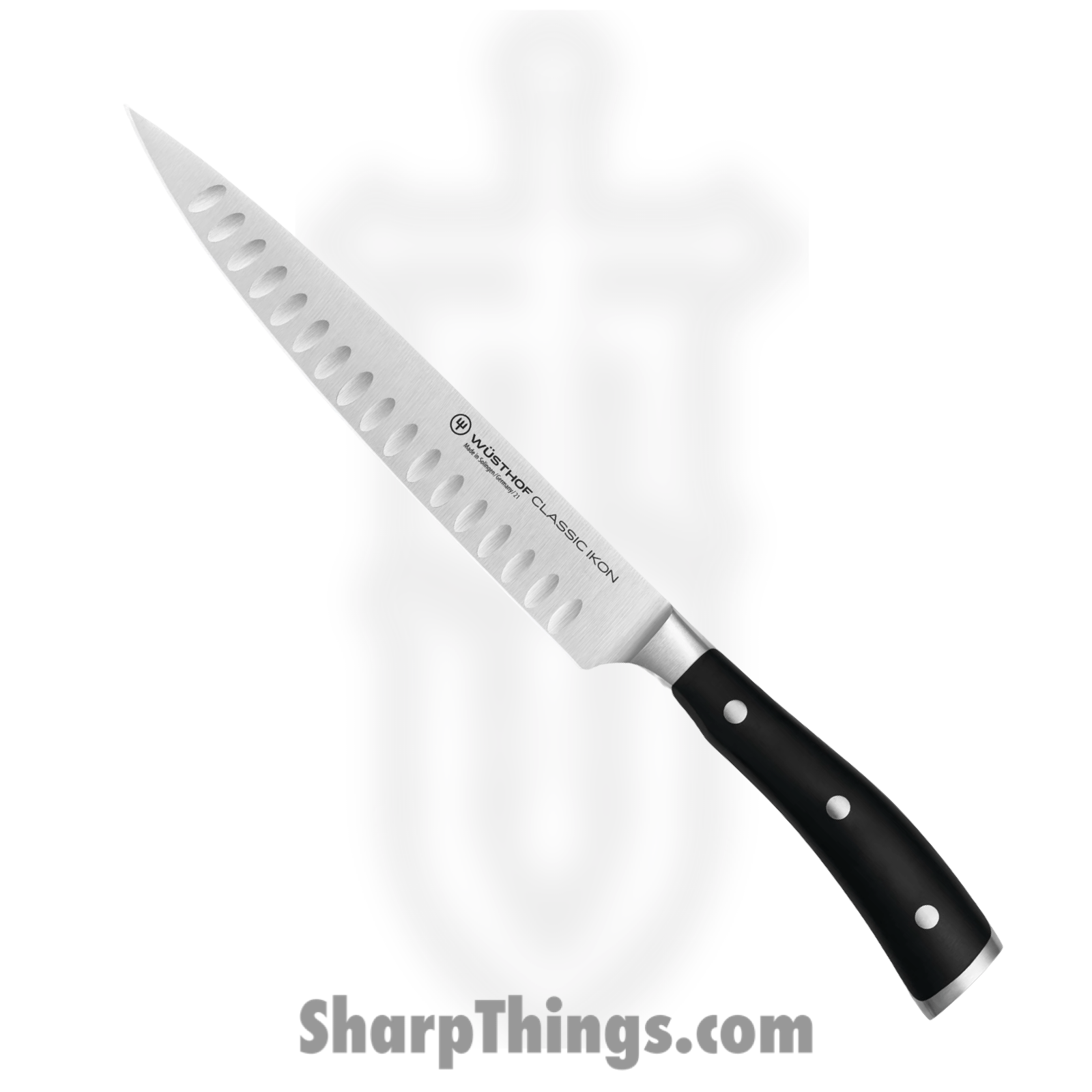 Wusthof - 1040330820 - Classic Ikon 8" Hollow Edge Carving Knife - Classic Ikon