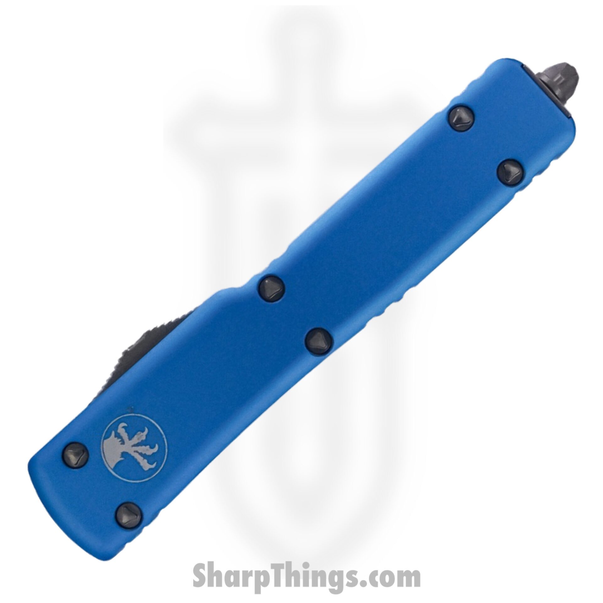 Microtech - 148-4TQ - UTX-70 - OTF Auto - M390 Satin Drop Point - 6061-T6 Aluminum - Turquoise - Image 2