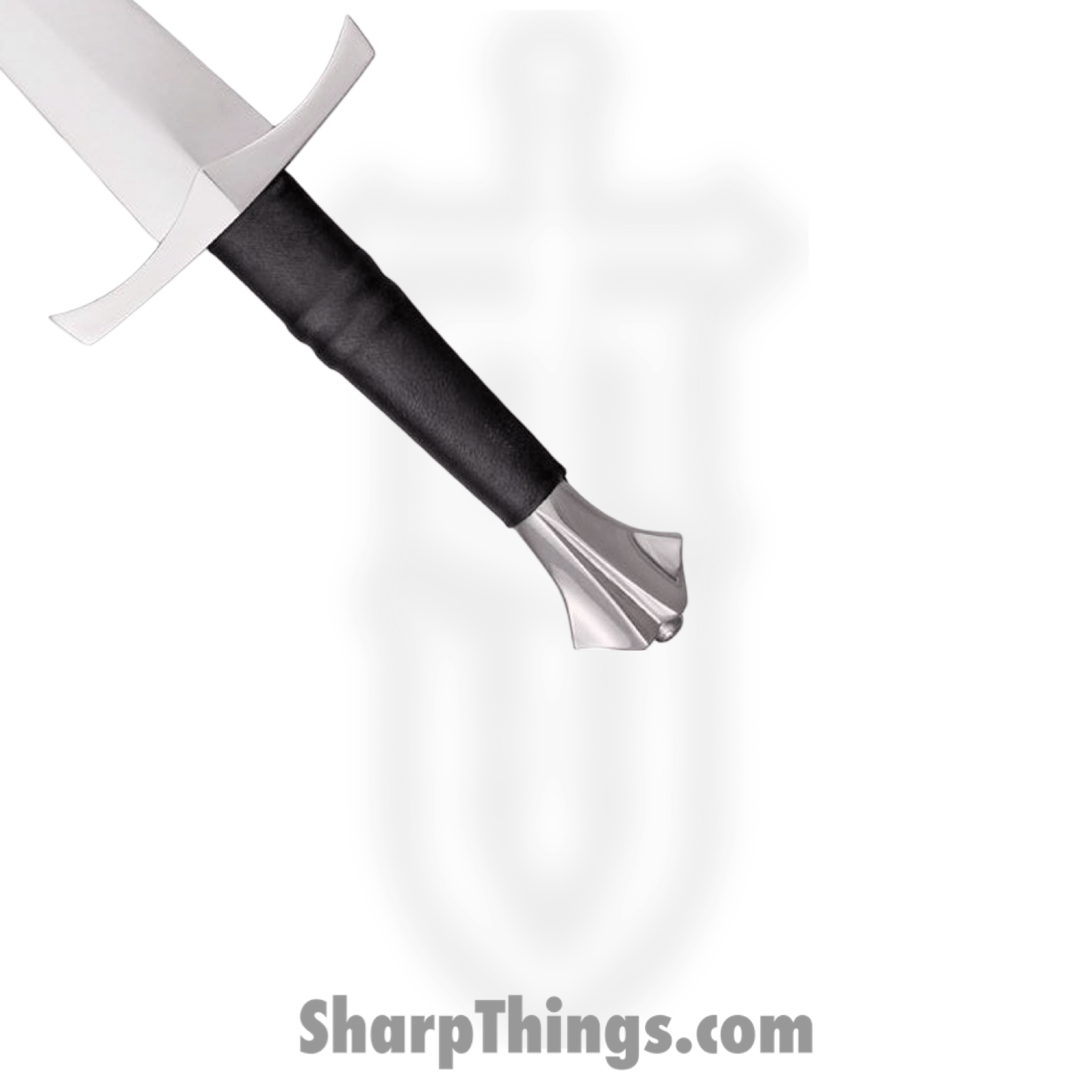 Cold Steel - CS88ITD - Italian Dagger - Fixed Blade Knife - Carbon Steel Satin Dagger - Leather Wood - Black - Image 2