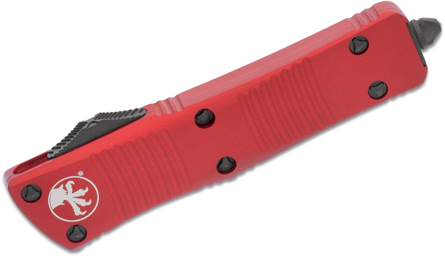 Microtech - 139-1RD - Troodon - OTF Auto - Elmax, M390, 204P Coated Drop Point - 6061-T6 Aluminum - Red - Image 2