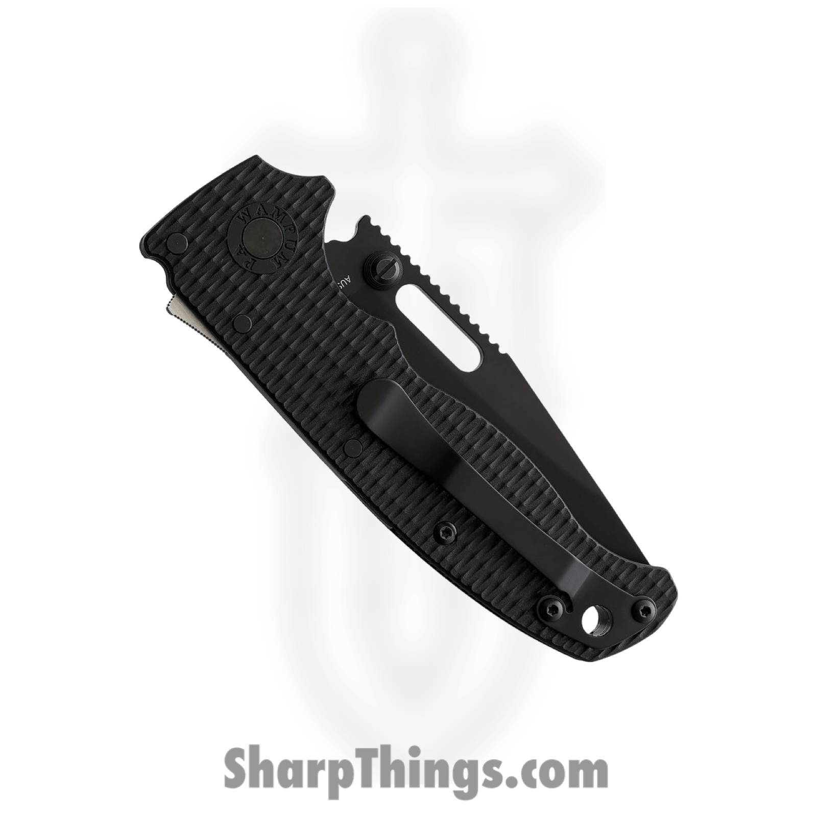 Demko Knives - DEMAD205F12B - AD 20.5 - Folding Knife - AUS-10A Coated Clip Point - Grivory - Black - Image 2