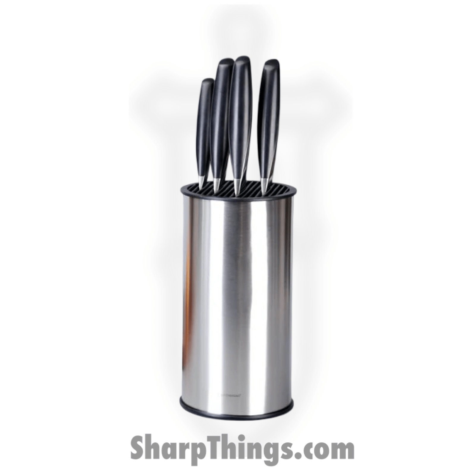 Kitchen Dao - KD0383 - Round Universal Knife Block - Stainless Barrel - Image 2