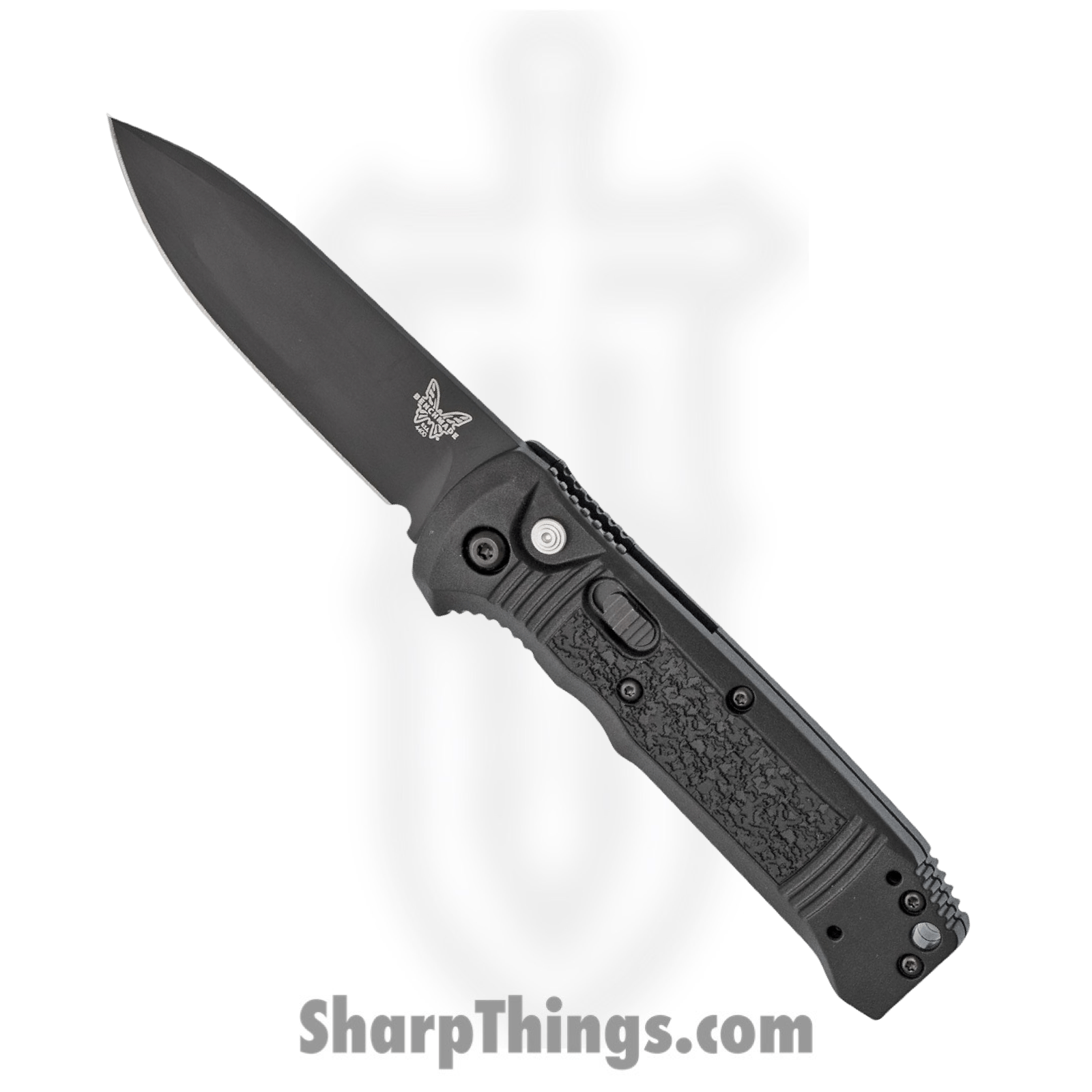 Benchmade - 4400BK - Casbah - Automatic Knife - S30V Coated Drop Point - Grivory - Black