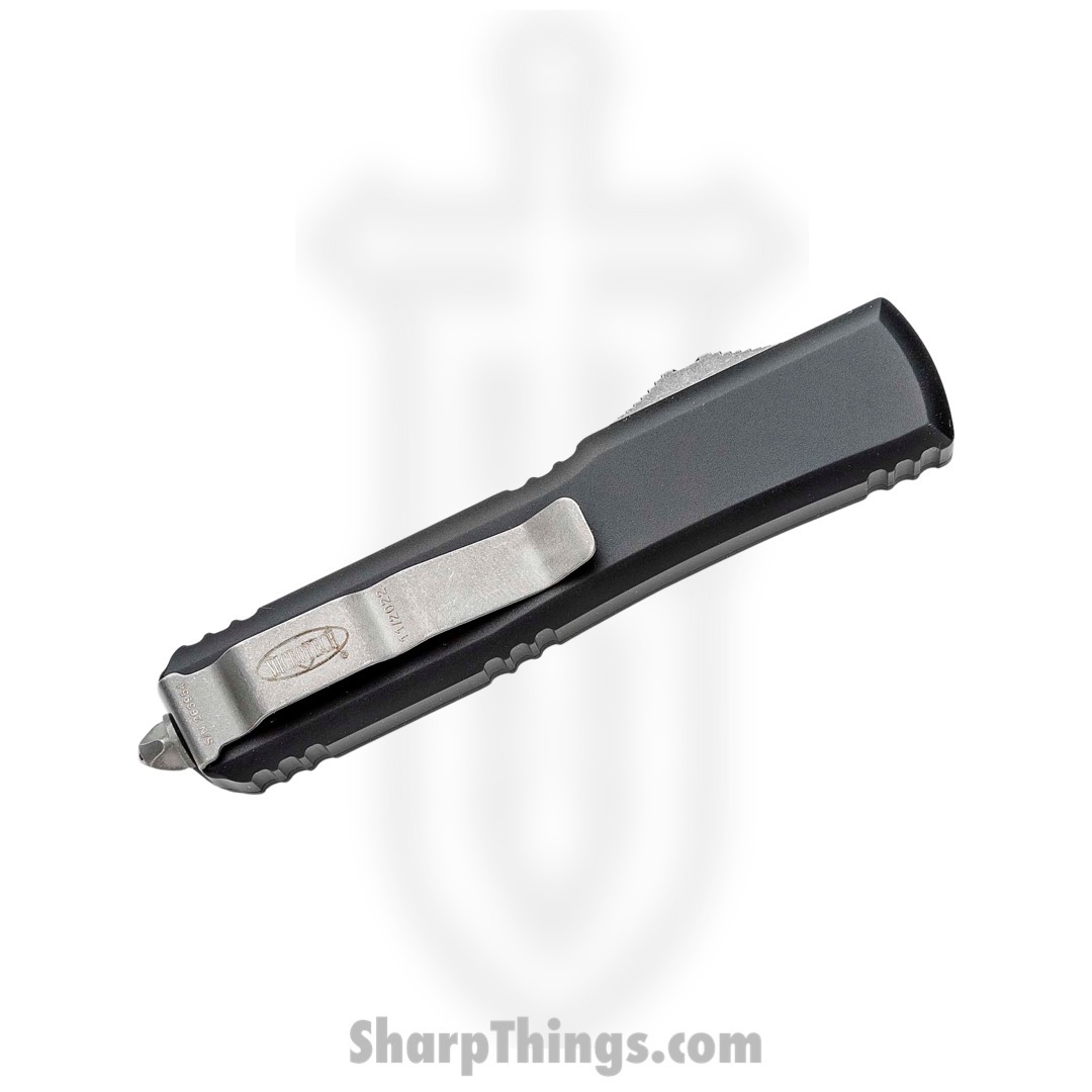 Microtech - 122-11AP - Ultratech - OTF Auto - Elmax, M390, 204P Apocalyptic Dagger - 6061-T6 Aluminum - Black - Image 4