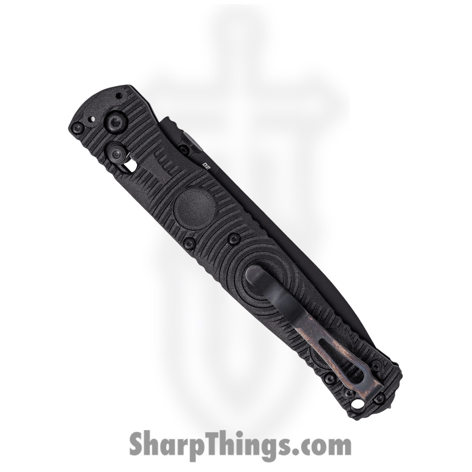 Benchmade - 391SBK - SOCP Tactical - Folding Knife - D2 Coated Spear Point P/S - CF-Elite - Black - Image 3