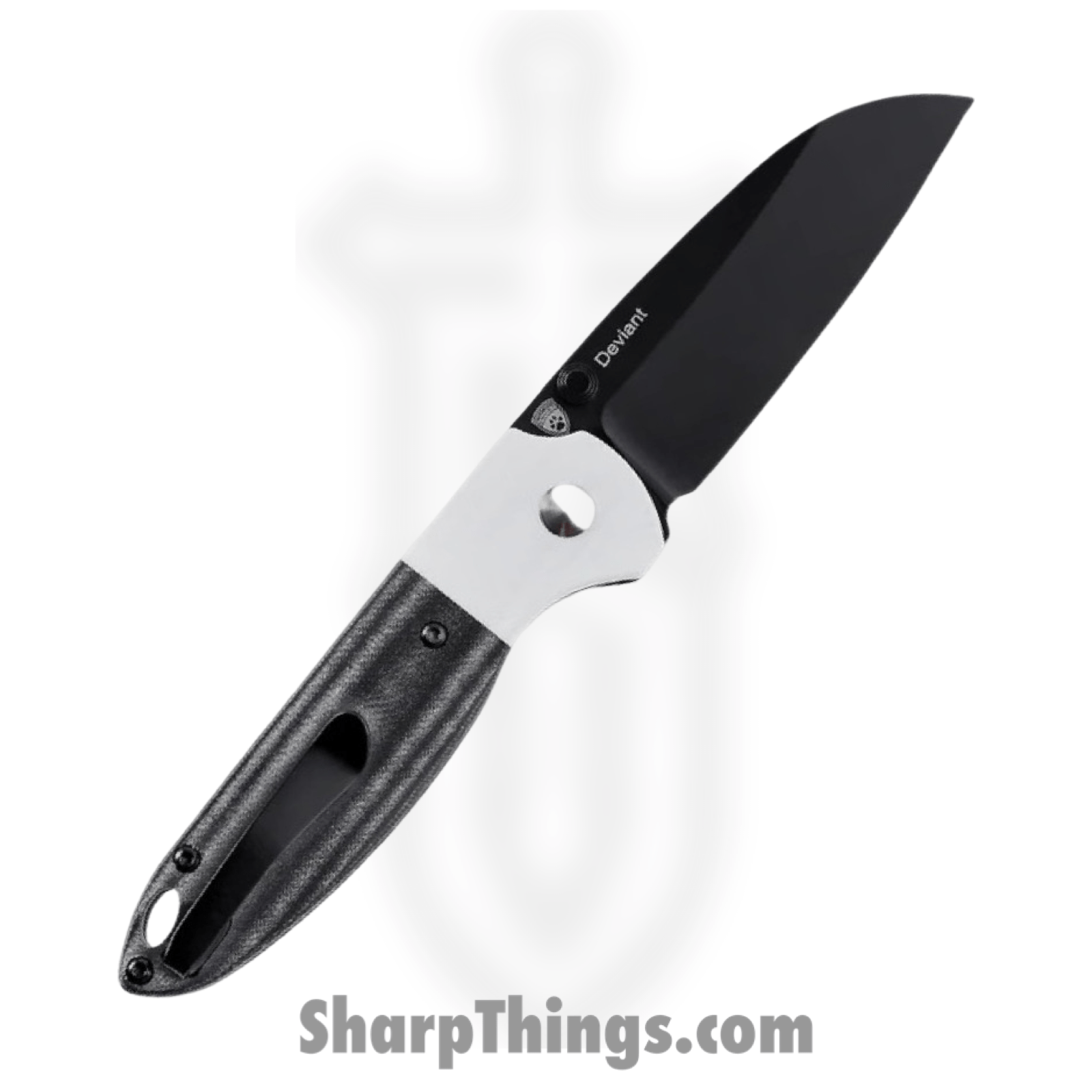 Kizer Cutlery - KIV3575A2 - Deviant - Folding Knife - M390 Stonewash Coated Sheepsfoot - G10 Micarta - Black White - Image 2