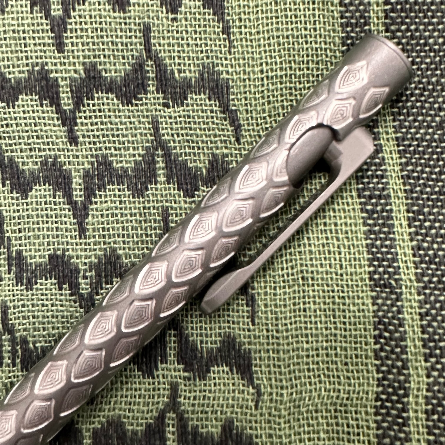 Smooth Precision Pens - SPPDSMSSW - Dragon Scales - Bolt Action - Mini Size - Stonewashed TI - Image 2
