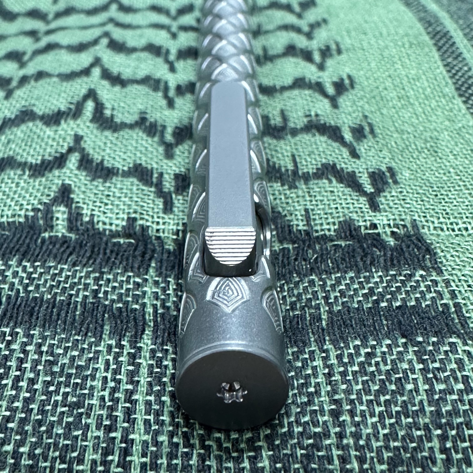 Smooth Precision Pens - SPPDSMSSW - Dragon Scales - Bolt Action - Mini Size - Stonewashed TI - Image 6