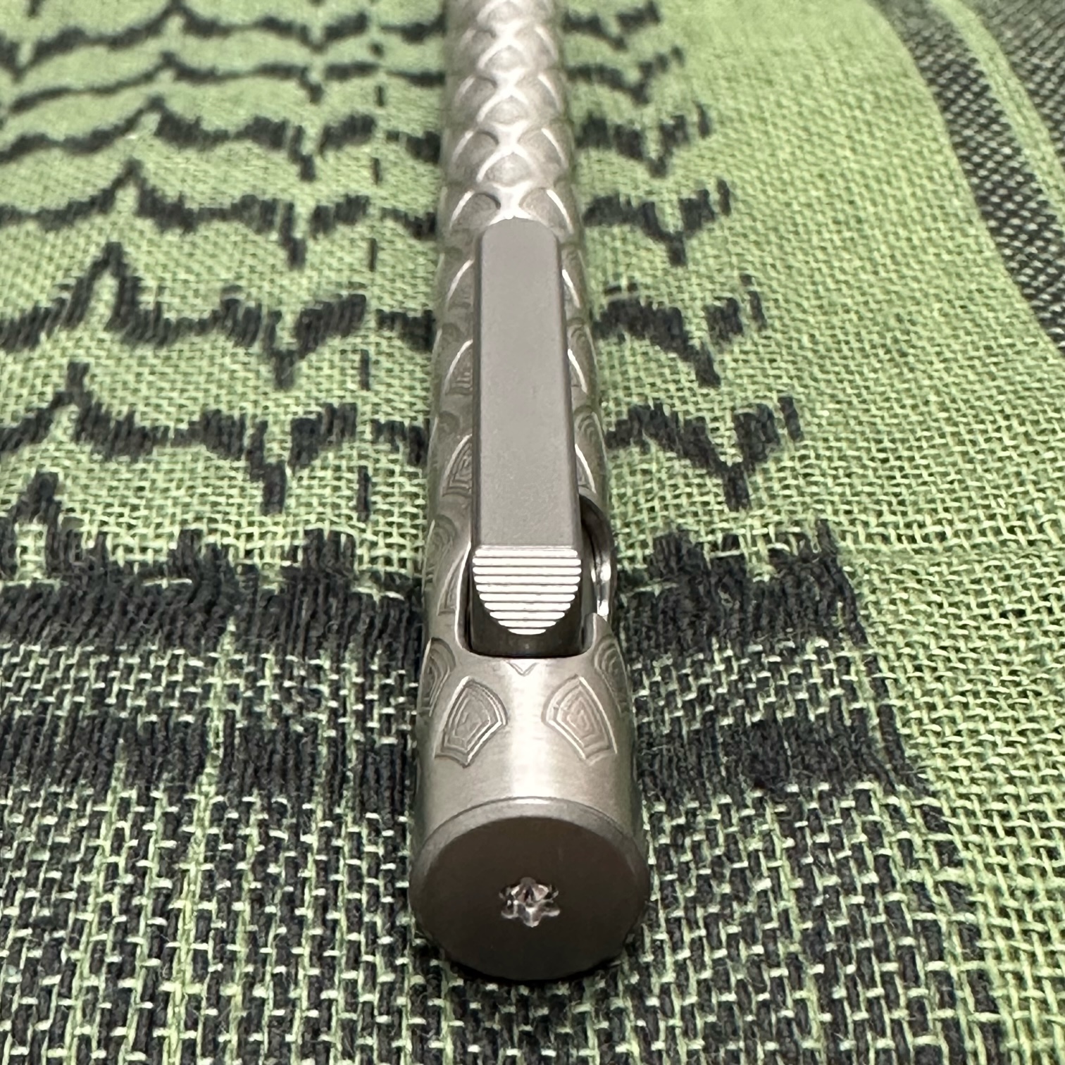 Smooth Precision Pens - SPPDSFSPO - Dragon Scales - Bolt Action - Full Size - Polished TI - Image 6