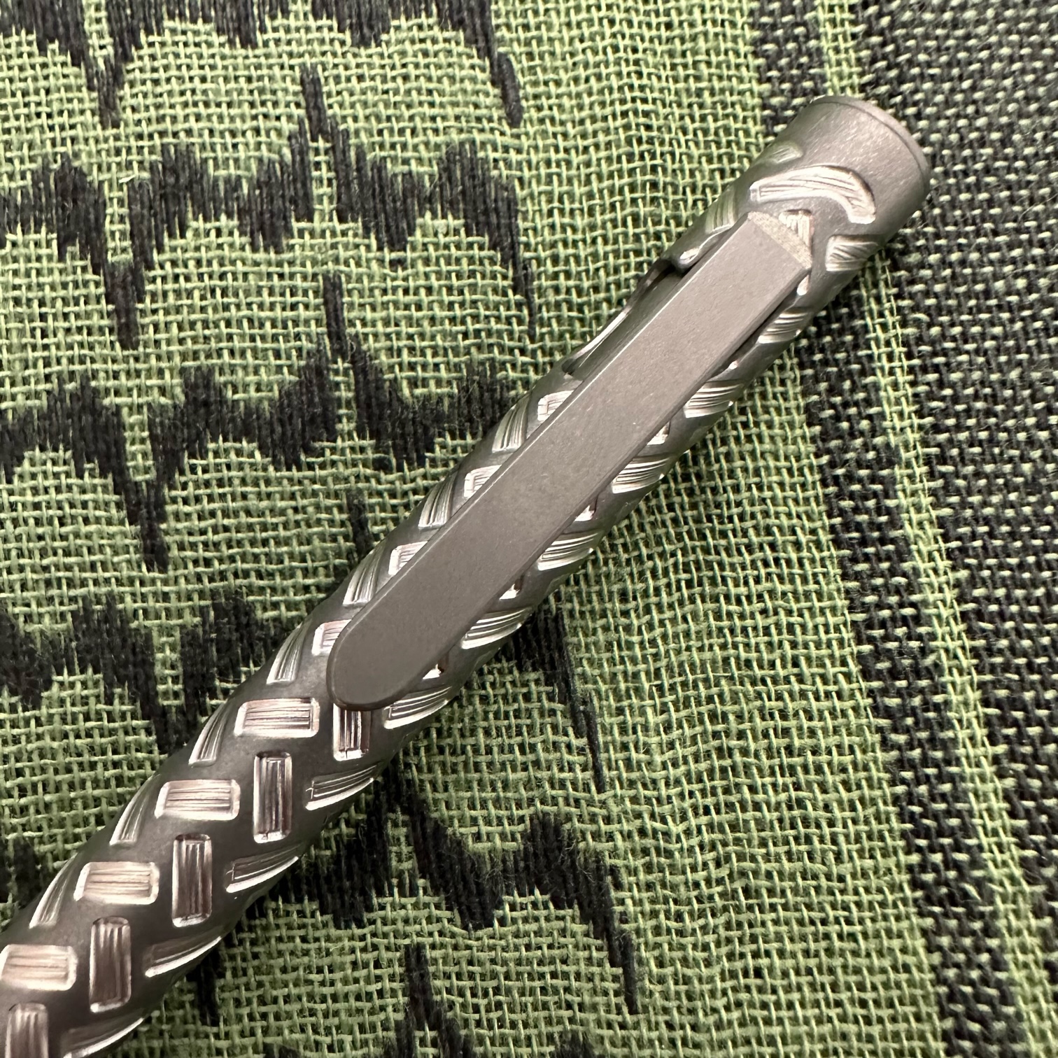 Smooth Precision Pens - SPPVHMSSW - Valhalla - Bolt Action - Mini Size - Stonewashed TI - Image 3