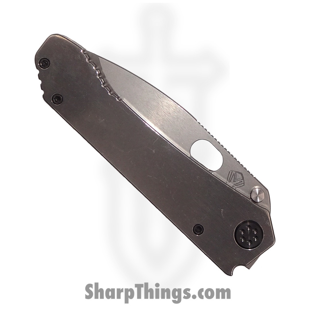 Medford Knife - MK002DTQ-01TM-TPCP-Q4 - 187 DP Folder Knife - Tumbled D2 Steel - Tumbled Titanium - Image 2