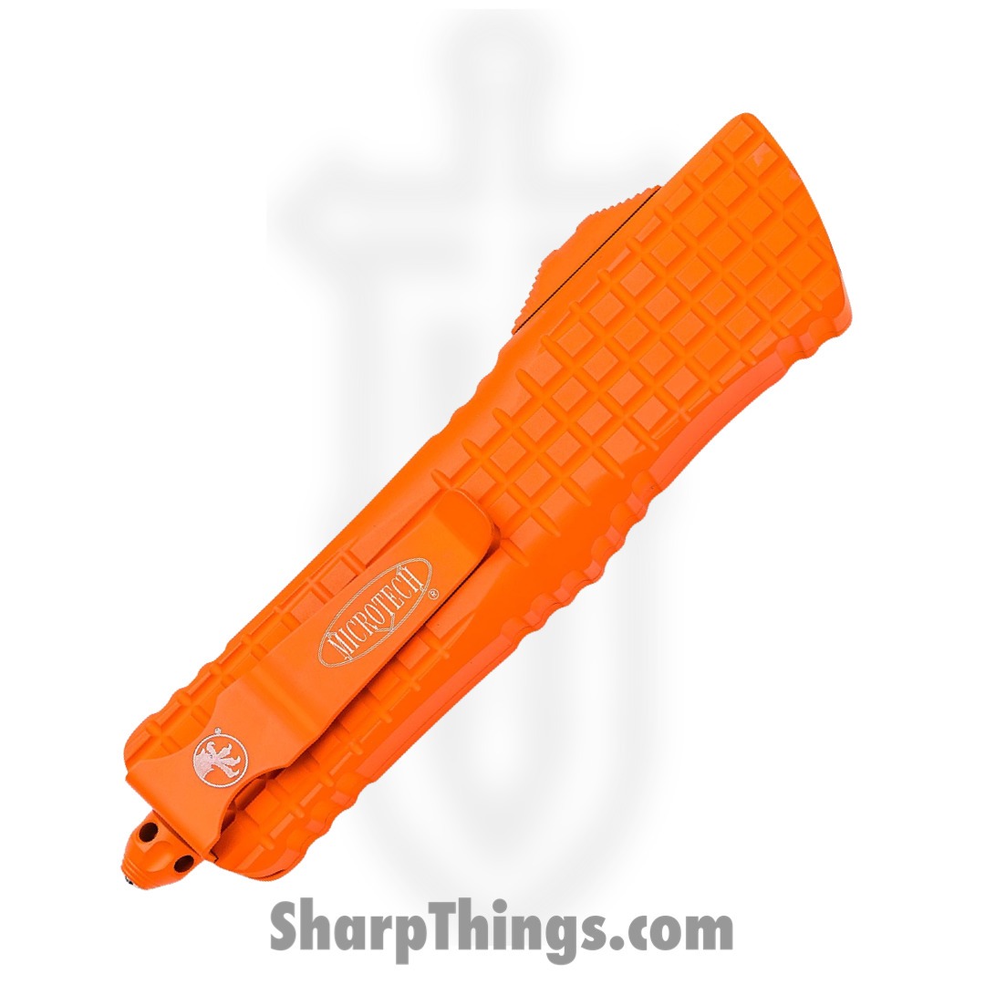 Microtech - 601-3CORHS - HS Rescue Tool Combat Troodon - OTF Auto - Elmax Two Tone Rescue - 6061-T6 Aluminum - Orange - Image 4