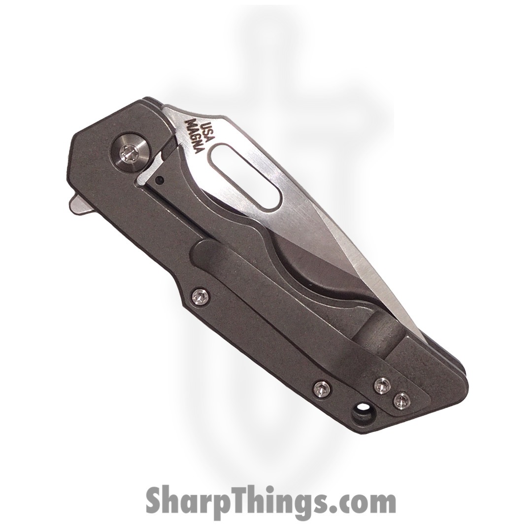 Attention 2 Detail Mercantile - A2DMK1S3.23 - Mark 1 Small - Folding Knife - CPM MagnaCut Satin Tanto - Titanium - Natural - Image 4