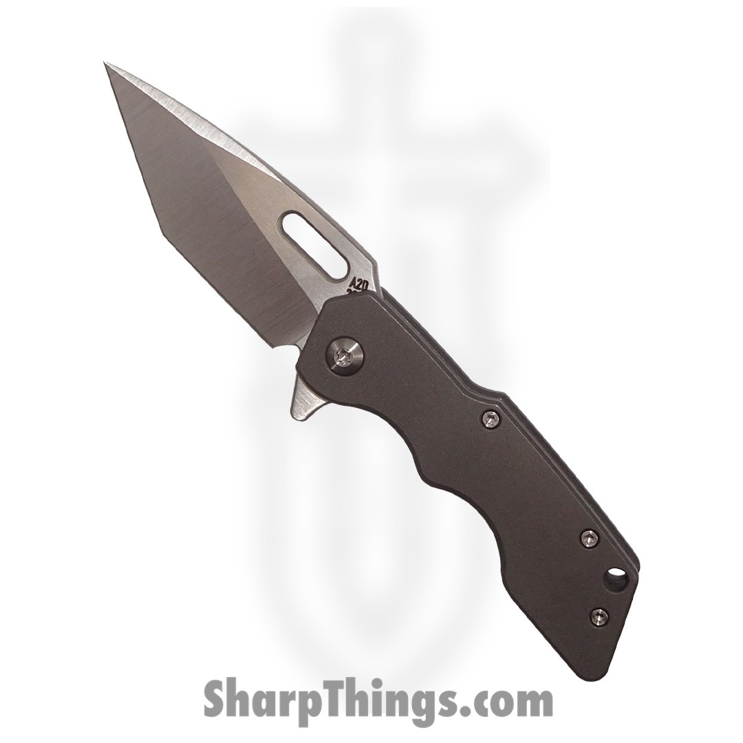 Attention 2 Detail Mercantile - A2DMK1S3.23 - Mark 1 Small - Folding Knife - CPM MagnaCut Satin Tanto - Titanium - Natural