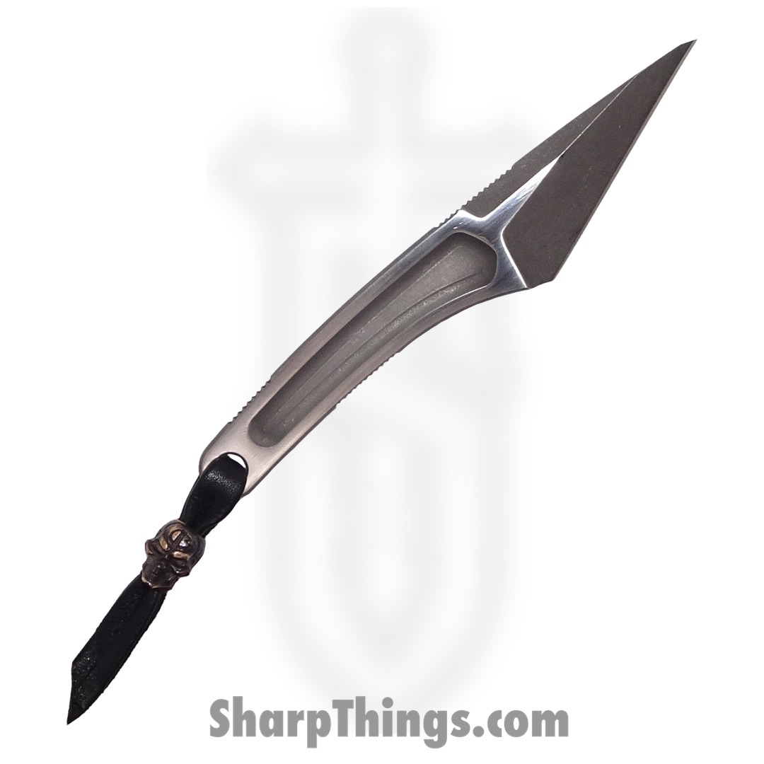 Bastinelli Creations - BASKIR3.23 - Custom Kiridashi with Wallet Sheath - Fixed Blade Knife - M390 Stonewash Kiridashi - Skeletonized - Natural - Image 3