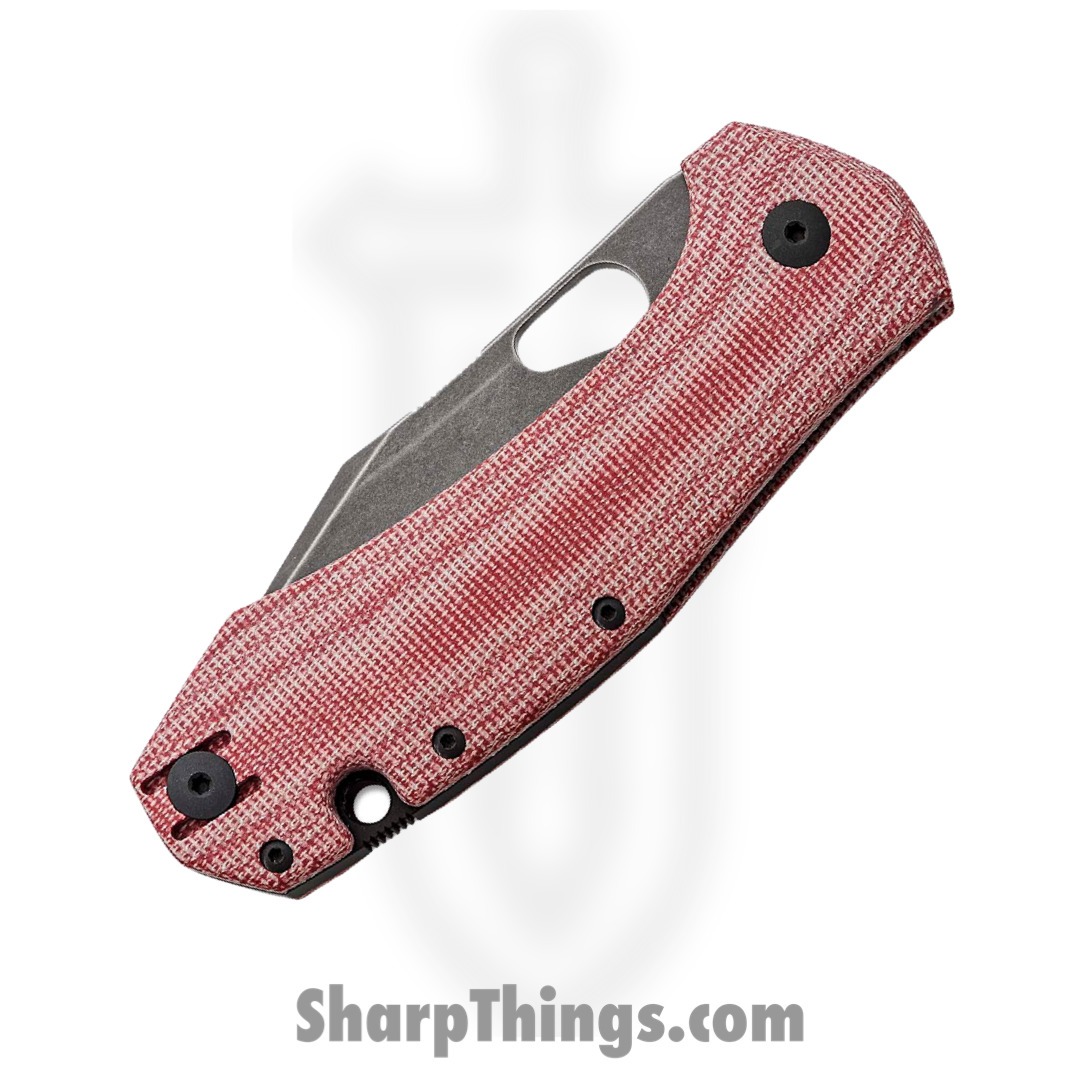 GiantMouse - GRAND-RED-MICARTA-BLACKOUT - Ace Grand - Folding Knife - M390 Coated Clip Point - Micarta - Black and Red - Image 2