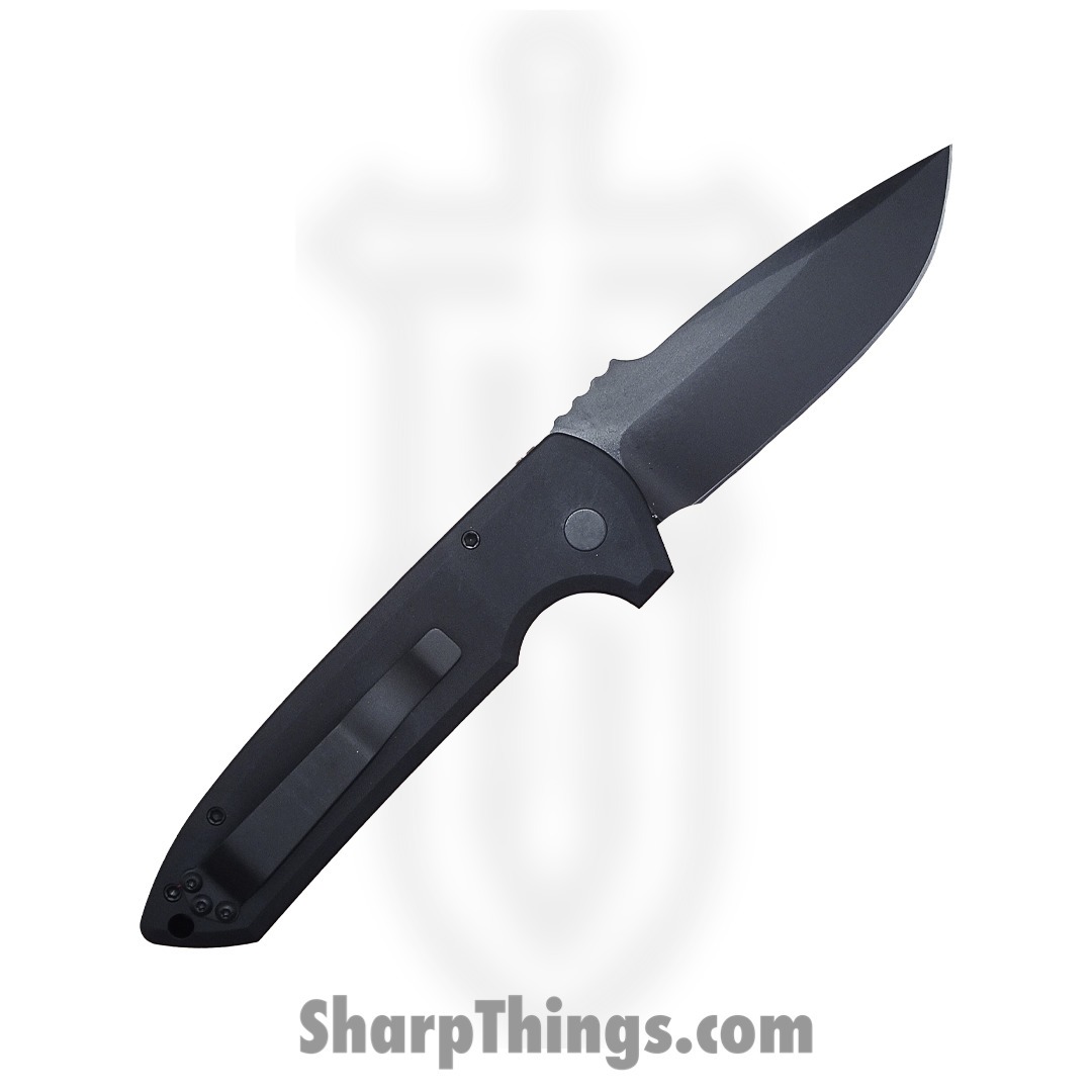 ProTech - LG303-Operator - Les George Rockeye - Automatic Knife - S35VN Coated Drop Point - 6061-T6 Aluminum - Black - Image 4