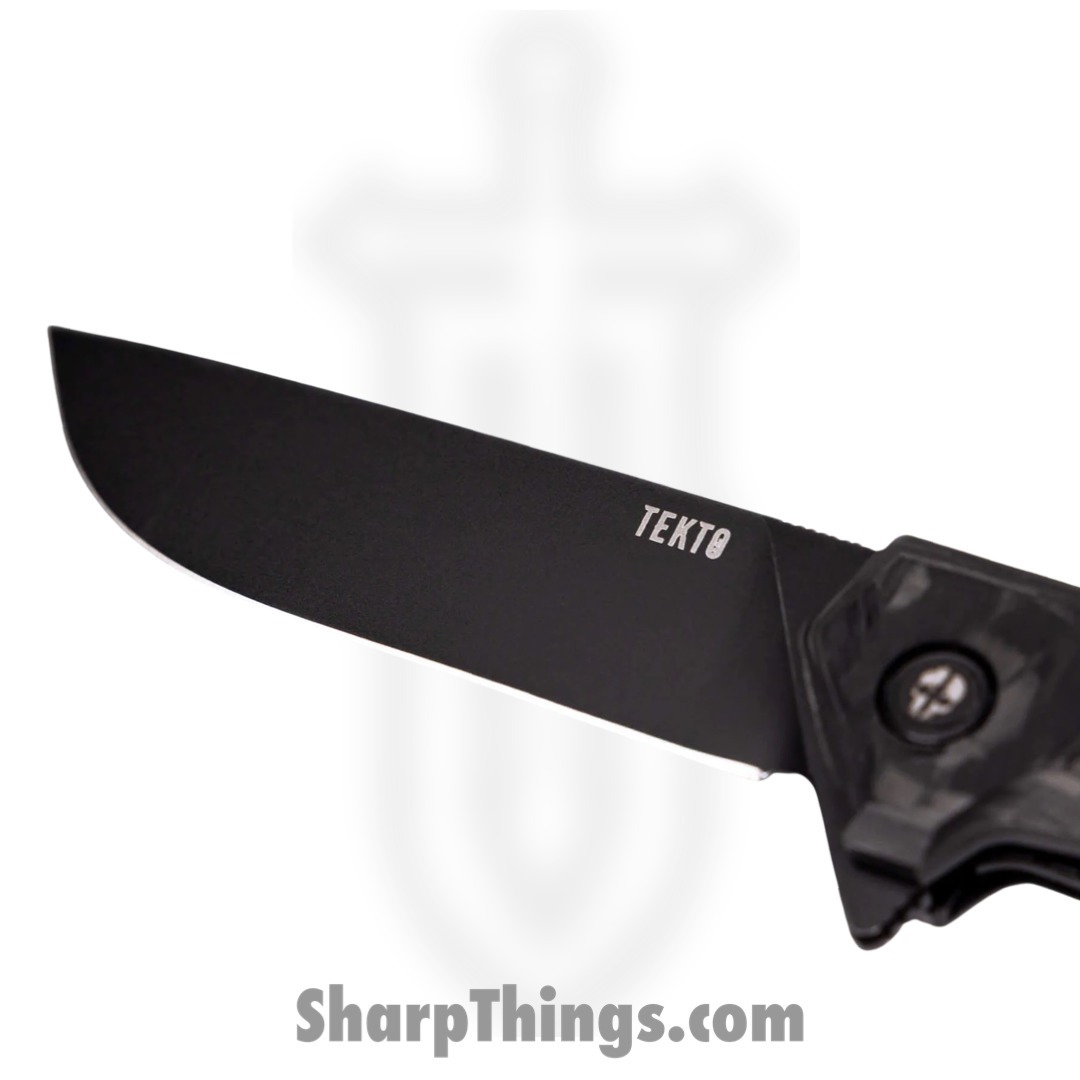 Tekto - TKF1AFGCBBL - F1 Alpha - Folding Knife - D2 Coated Drop Point - Carbon Fiber - Black Blue - Image 6