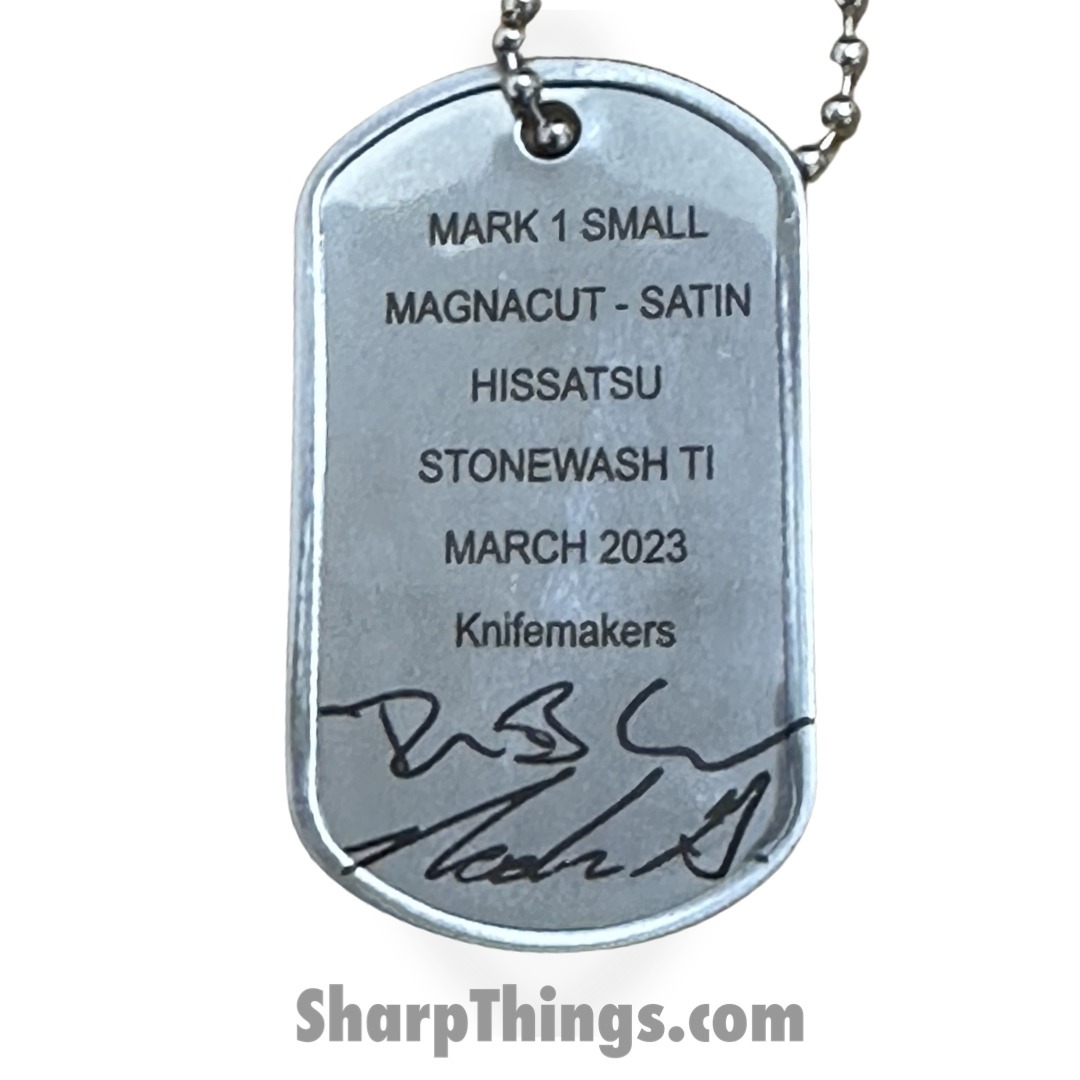 Attention 2 Detail Mercantile - A2DMK1S3.23 - Mark 1 Small - Folding Knife - CPM MagnaCut Satin Tanto - Titanium - Natural - Image 6