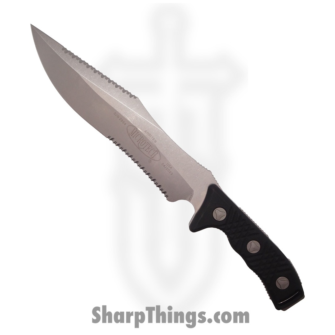 Microtech - 104-12 - Arbiter - Fixed Blade Knife - 104-12 Arbiter Fixed Blade Knife - G10 - Black