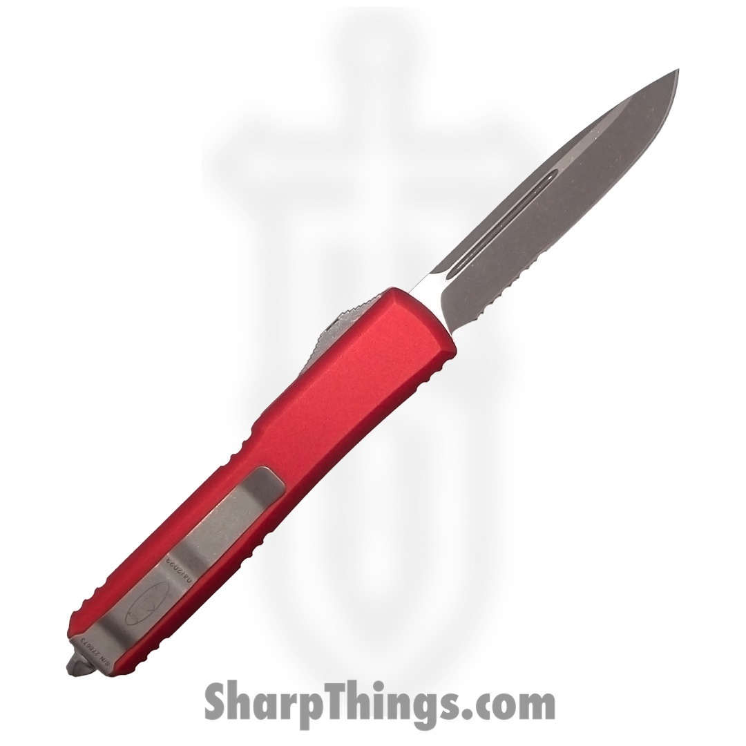 Microtech - 121-11APRD - Ultratech - OTF Auto - 121-11APRD Ultratech OTF Auto - 6061-T6 Aluminum - Red - Image 2