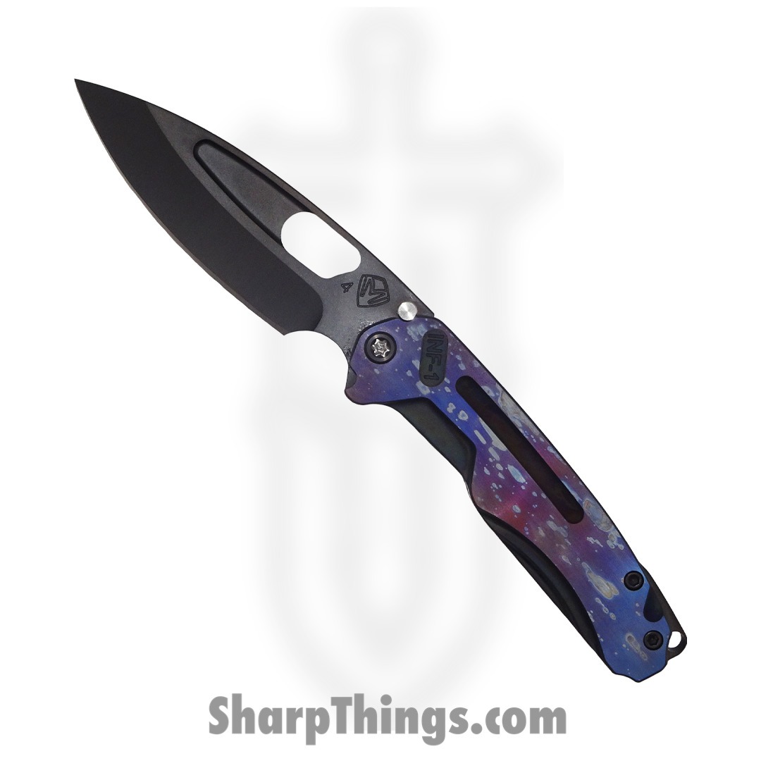 Medford Knife - MK0314PQ-30PV-TPCP-BP - Infraction Folding Knife - PVD Handles and Blade - Galaxy Handle