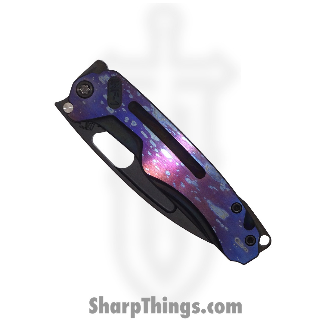 Medford Knife - MK0314PQ-30PV-TPCP-BP - Infraction Folding Knife - PVD Handles and Blade - Galaxy Handle - Image 4