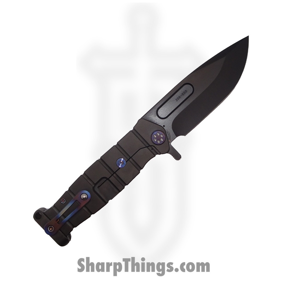 Medford Knife - MK204SPQ-30PV-TFCF-PP - USMC Fighter Flipper Knife - S45VN PVD Blade/Handles - Image 2