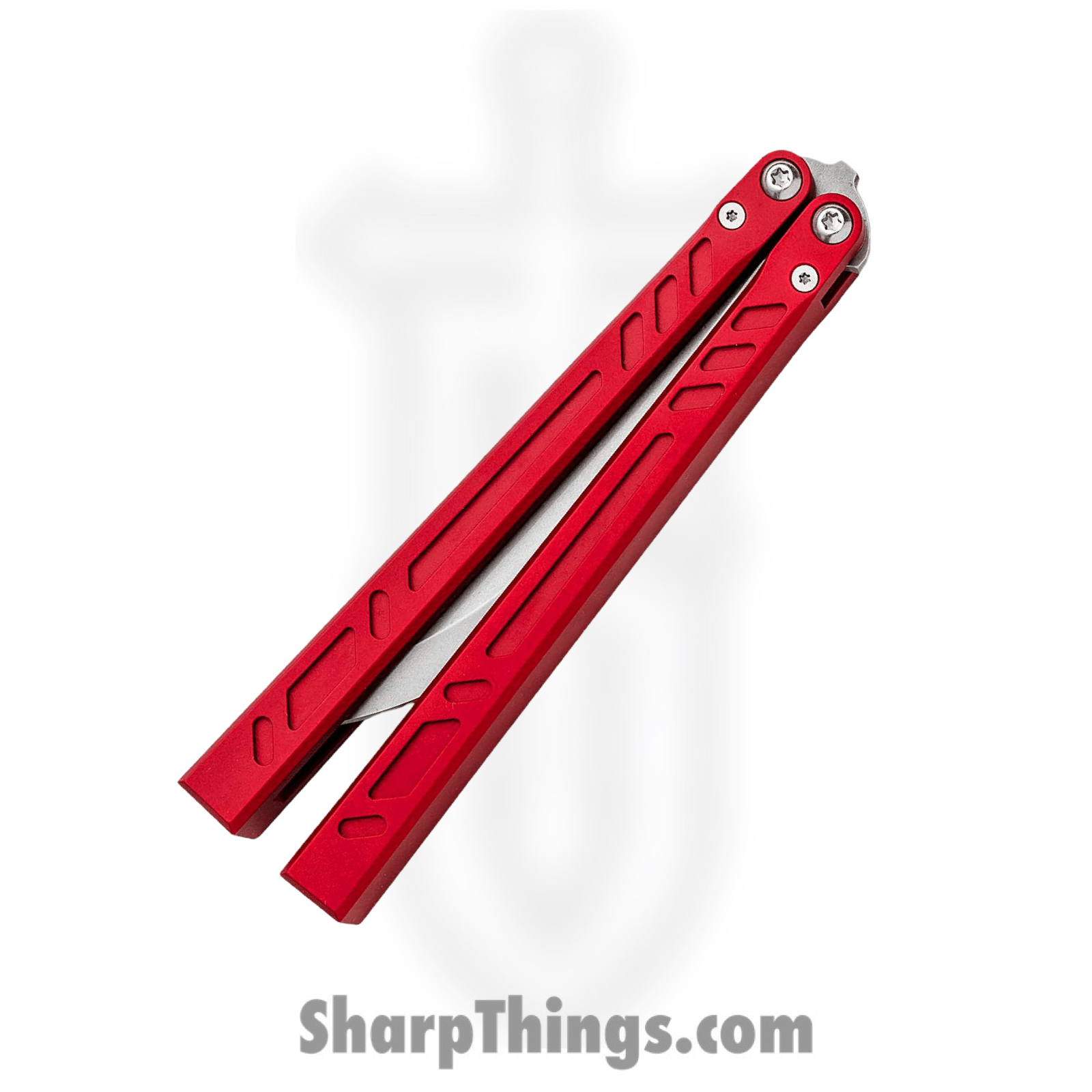 Blade Runner Systems - BRSBBSBAYRED - Barebones - Balisong - Stonewash 154cm Bayonet - 7075 - Red - Image 4