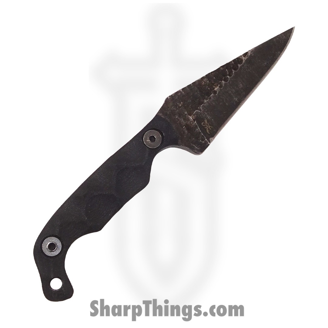 Stroup Knives - MINI-BLACK-G10 - Mini EDC Fixed Blade Knife - 1095 G10 - Black - Image 2