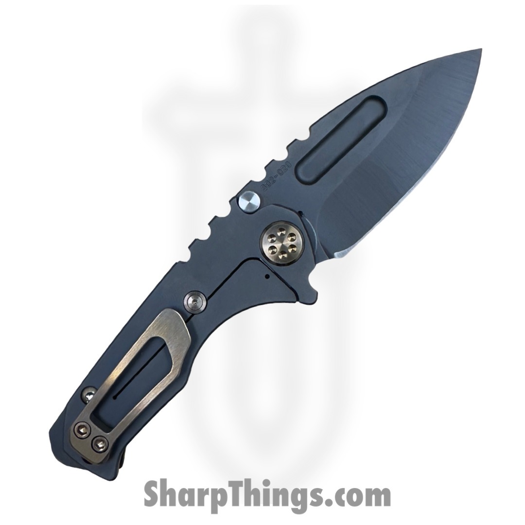Medford Knife - MK0084PD-30PV-T1C1-BP - Micro"T" - S45VN PVD Drop Point Blade - PVD Handle - Bronze HW - Image 2