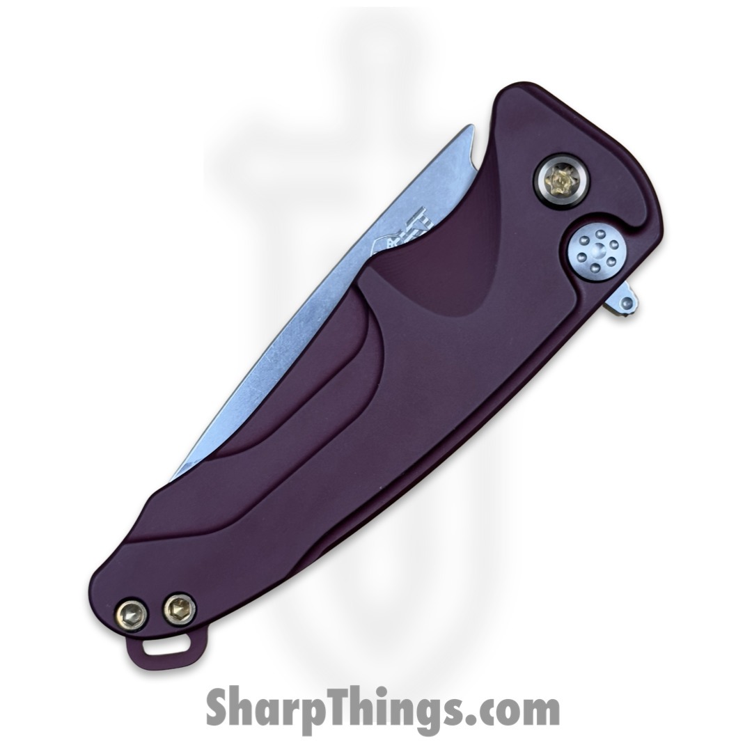 Medford Knife - MK0394TQ-41AR-T1C1-Q4 - Smooth Criminal Button Lock Folder - Tumbled S45VN - Red - Image 3