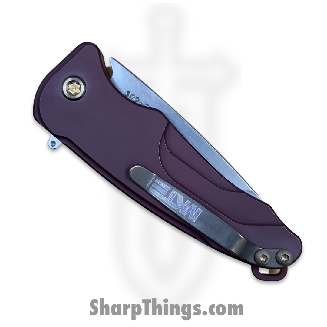 Medford Knife - MK0394TQ-41AR-T1C1-Q4 - Smooth Criminal Button Lock Folder - Tumbled S45VN - Red - Image 4