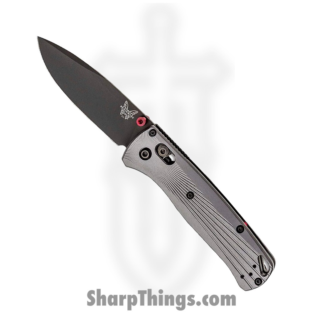 Benchmade - 535BK-4 - BLEMISH Bugout - Folding Knife - M390 Coated Drop Point - Aluminum - Black/Grey