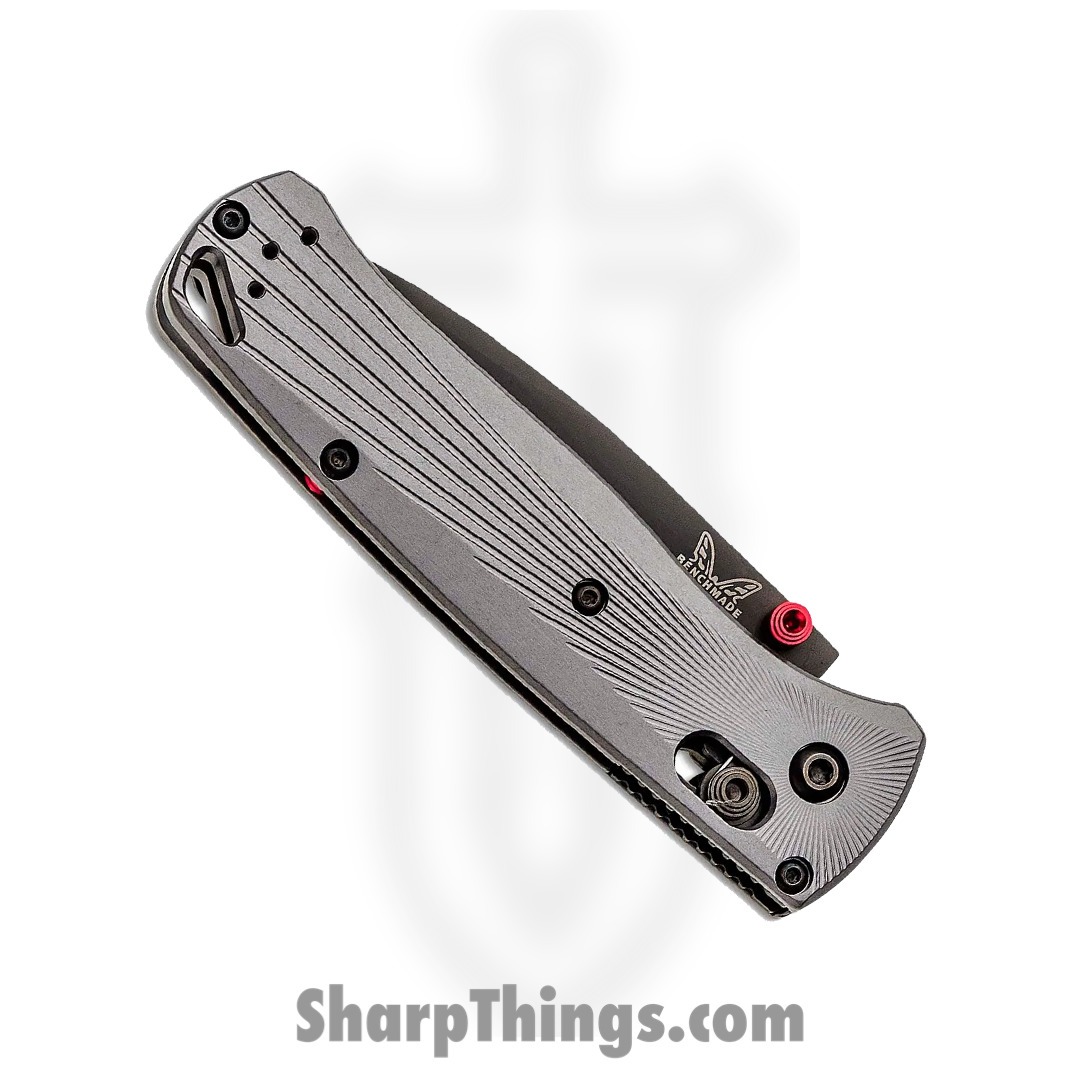 Benchmade - 535BK-4 - BLEMISH Bugout - Folding Knife - M390 Coated Drop Point - Aluminum - Black/Grey - Image 3