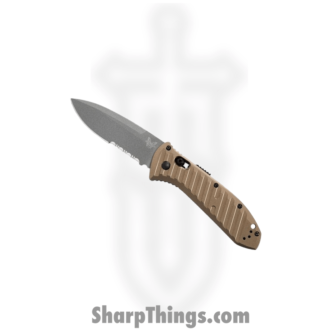 Benchmade - 5700SGY-1 - Auto Presidio II - Automatic Knife - CPM-M4 Coated Drop Point - 6061-T6 - Burnt Bronze