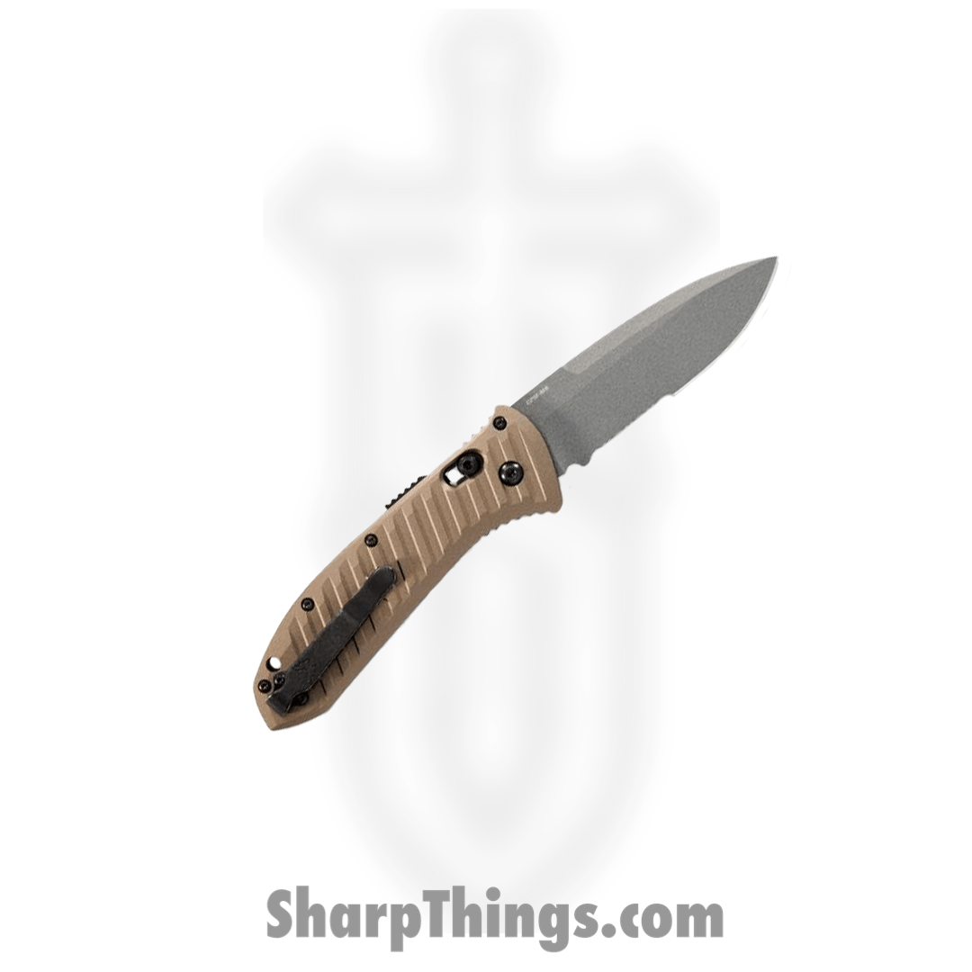 Benchmade - 5700SGY-1 - Auto Presidio II - Automatic Knife - CPM-M4 Coated Drop Point - 6061-T6 - Burnt Bronze - Image 2