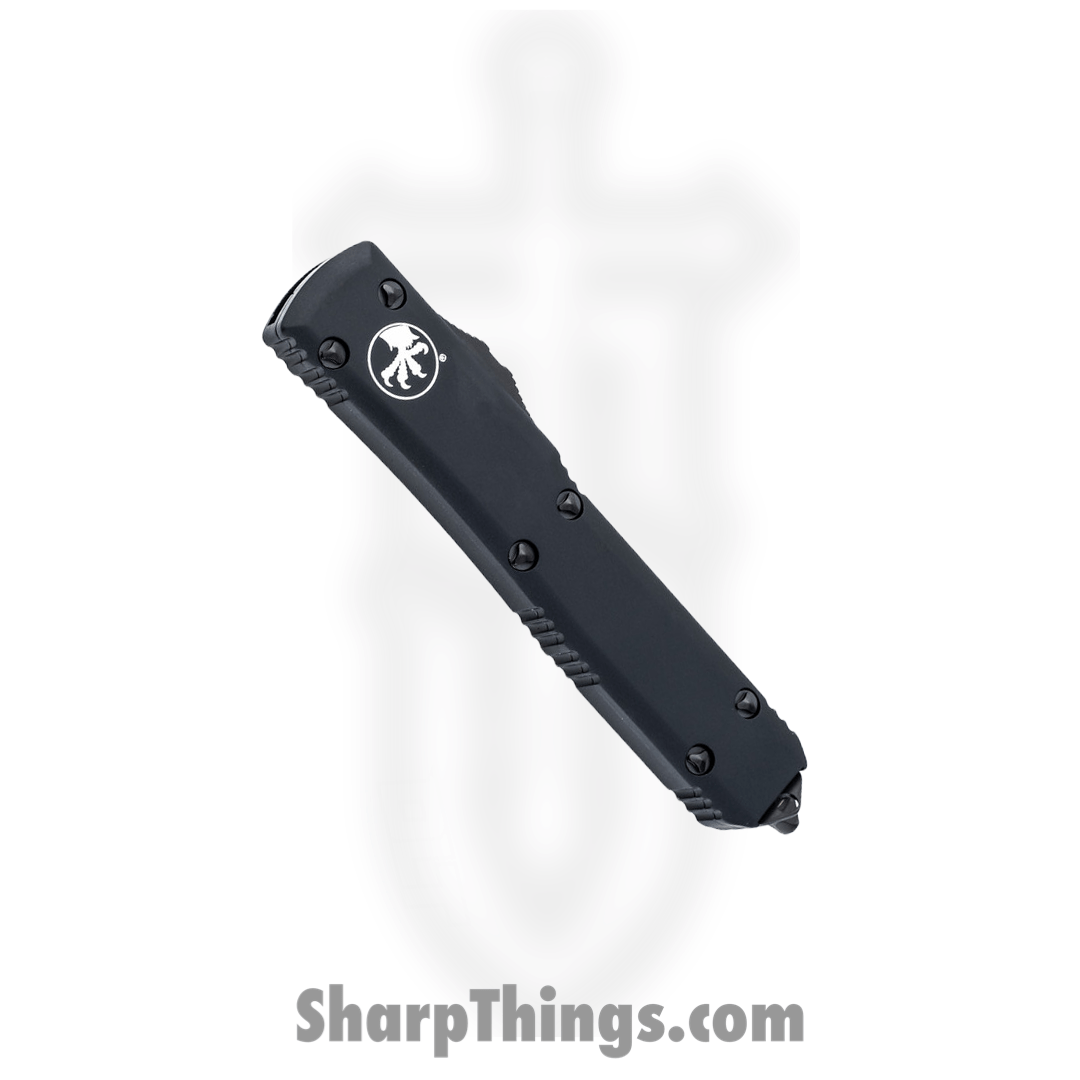 Microtech - 120-2T - Ultratech Tactical - OTF Auto - M390 Two Tone Bayonet - 6061-T6 Aluminum - Black - Image 3
