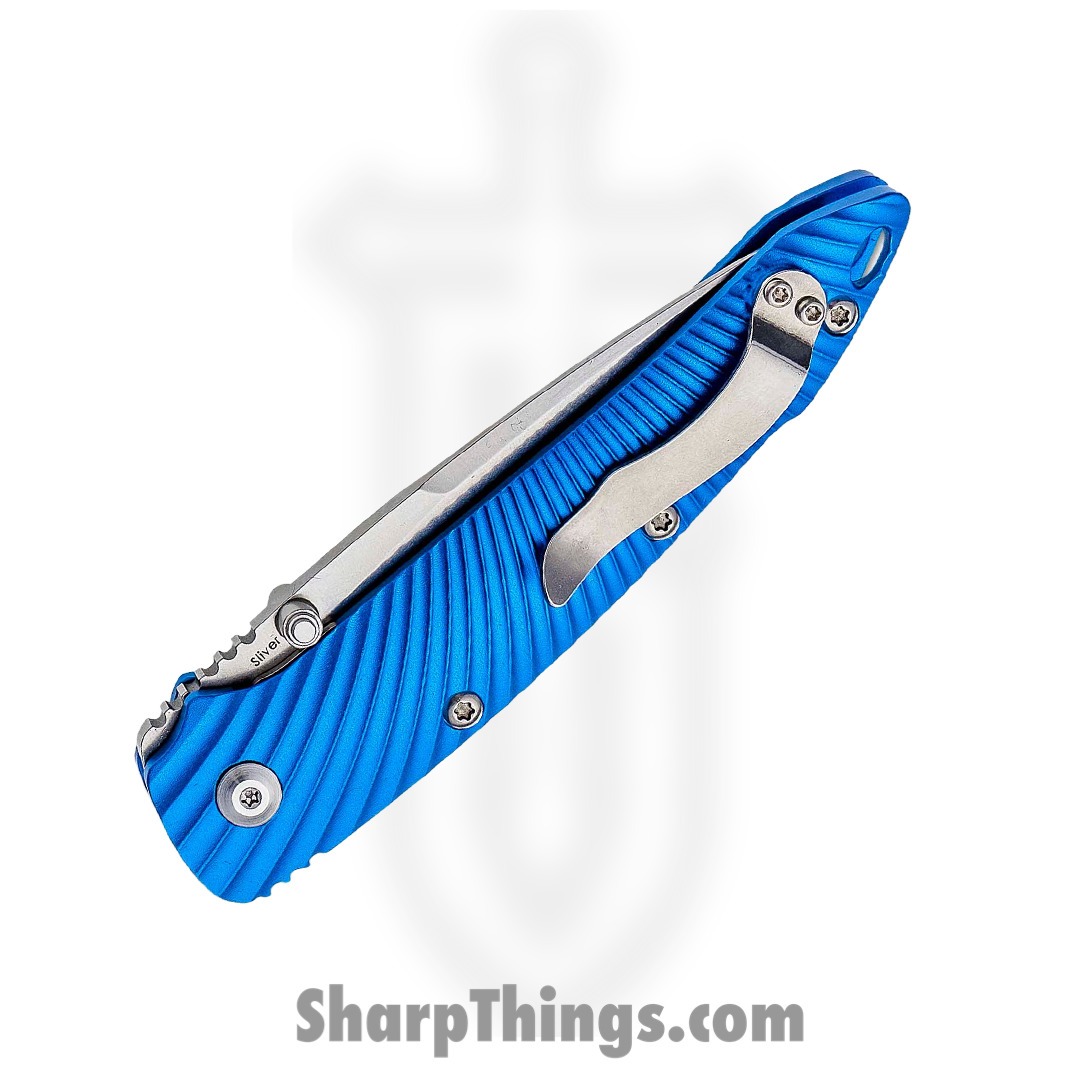 Kizer Cutlery - KI4419A2 - Sliver - Folding Knife - KI4419A2 Sliver Folding Knife - Aluminum - Blue - Image 3