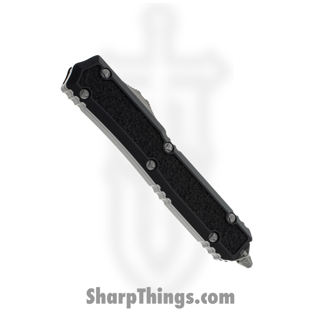 Microtech - 206-10APS - Makora Signature Series - OTF Auto - Elmax, M390, 204P Apocalyptic Dagger - Aluminum/Traction Inlay - Black - Image 3