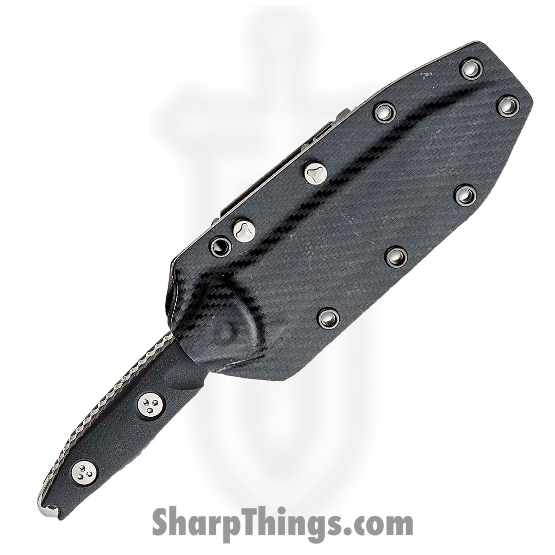 Microtech - 114-10 - Socom Alpha - Fixed Blade Knife - Elmax, M390, 204P Stonewash Tanto - G10 - Black - Image 3