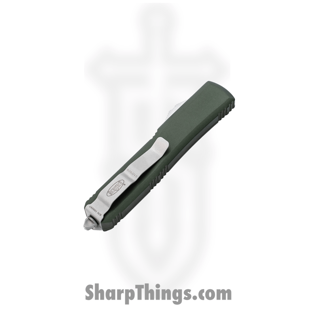 Microtech - 120-10OD - Ultratech - OTF Auto - M390 Stonewash Bayonet - 6061-T6 Aluminum - OD Green - Image 4